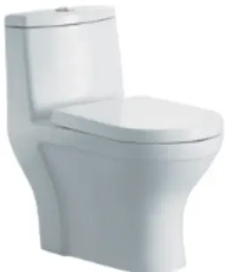 224111 - Dual Flush One-Piece Toilet Elongated with Soft Closet Seat - 1 PIECE - 23.9" x 12.9" x 24.6"